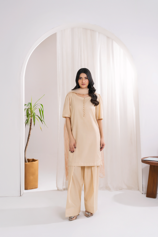 SERENE - Butter Yellow Jacquard (AM031)