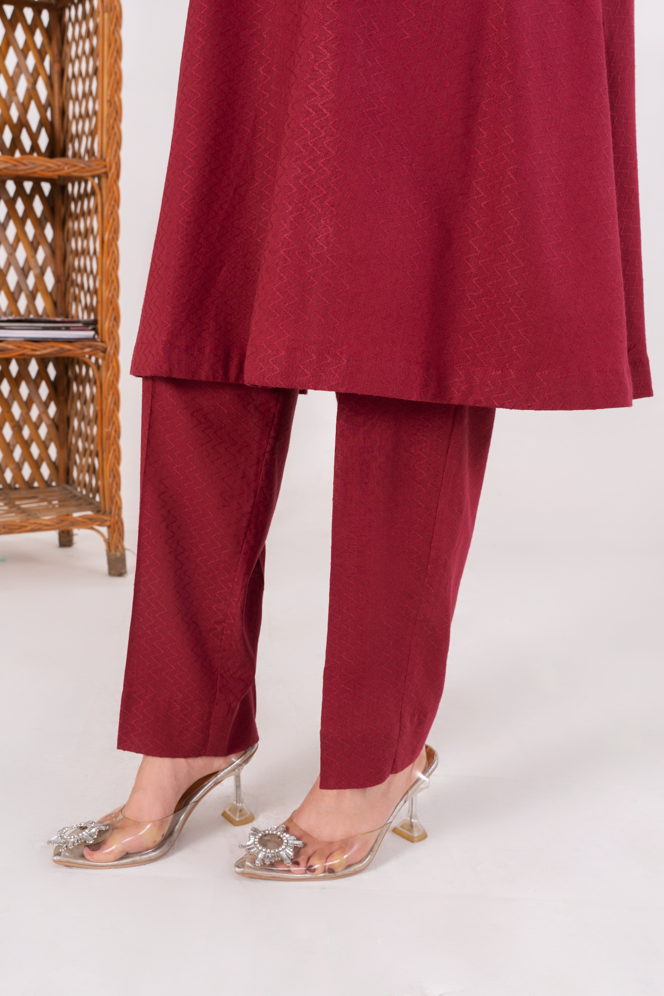 ZAVIA - Deep Pink Jacquard (AM035)