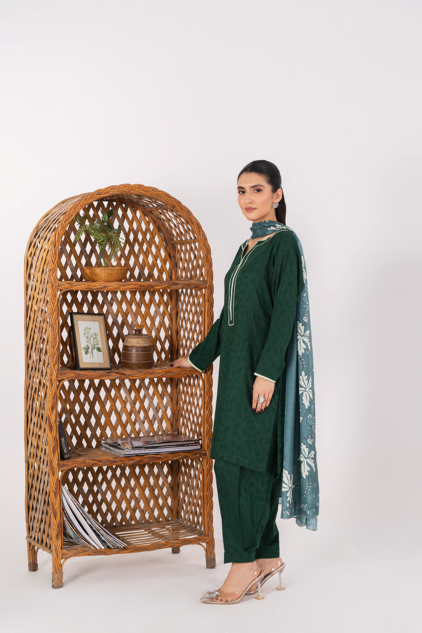 ZURAY - Forest Green Jacquard (AM032)