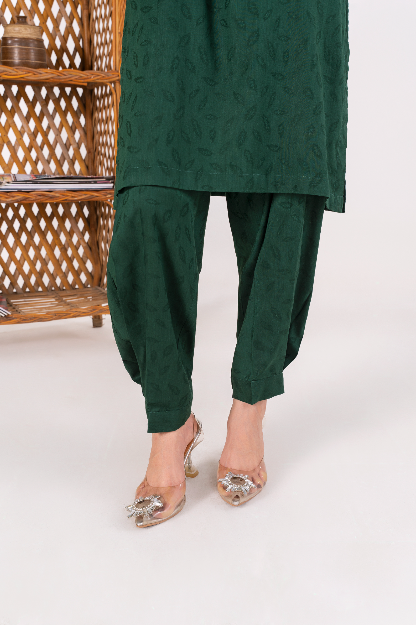 ZURAY - Forest Green Jacquard (AM032)