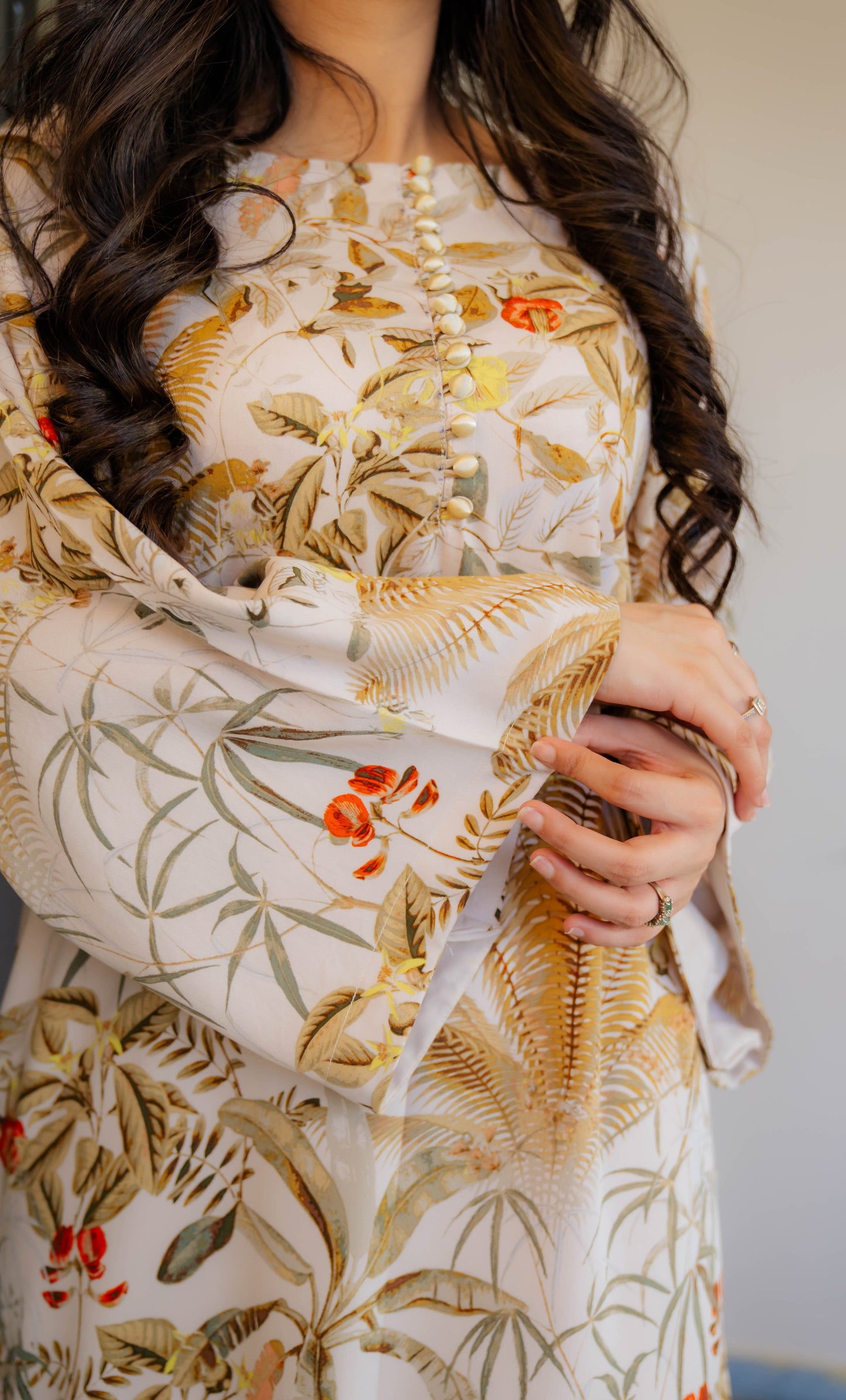 “Elura” – Ivory 2 piece Printed Pret