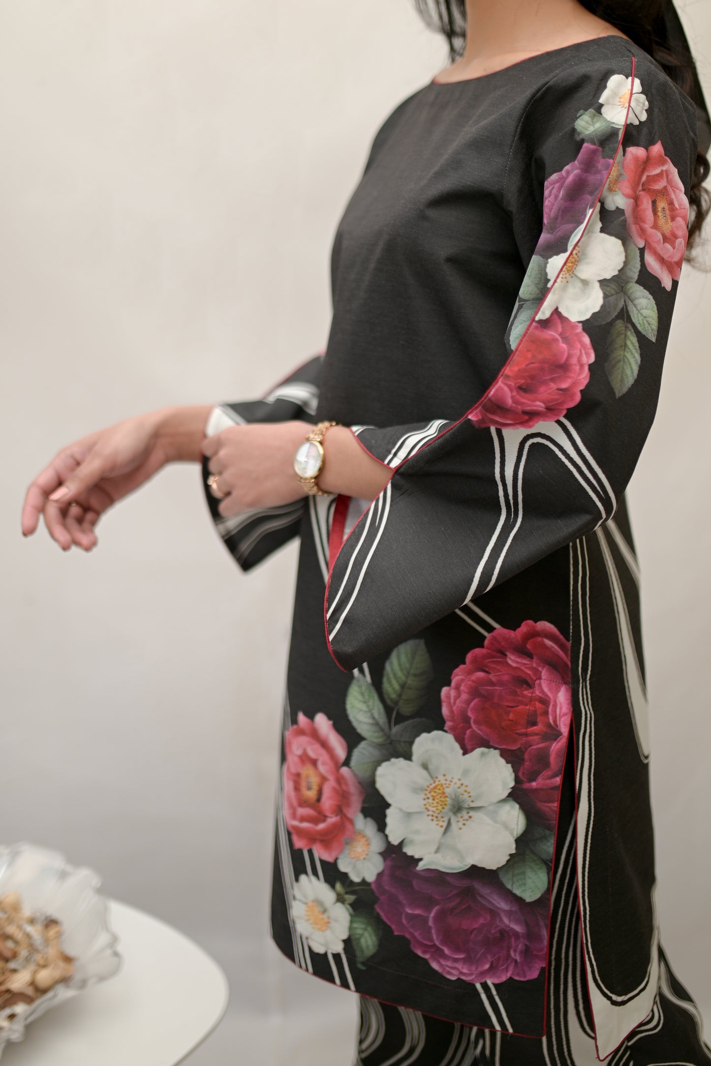 Lyra – Silk Lawn Black 2 Piece Printed Pret