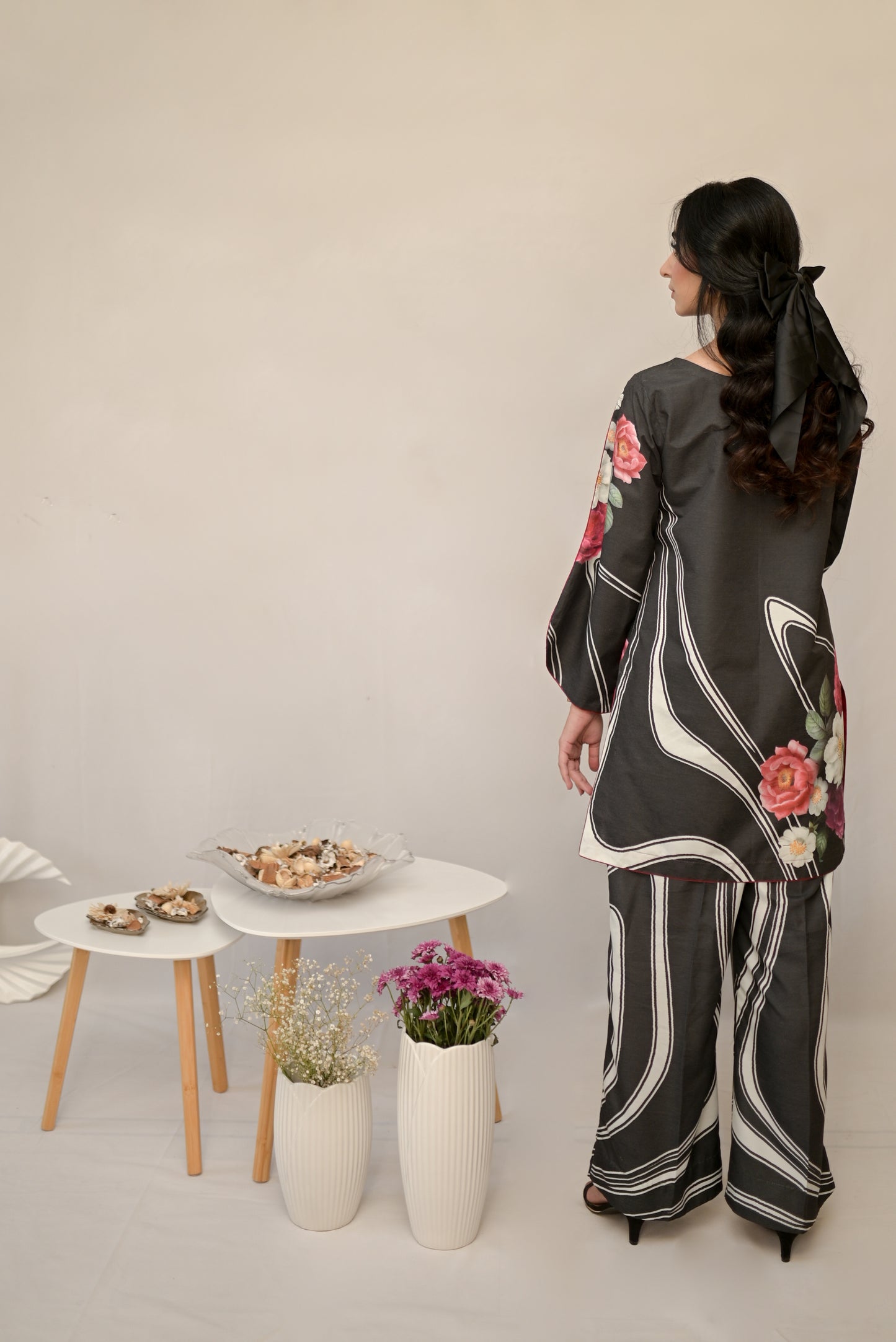 Lyra – Silk Lawn Black 2 Piece Printed Pret