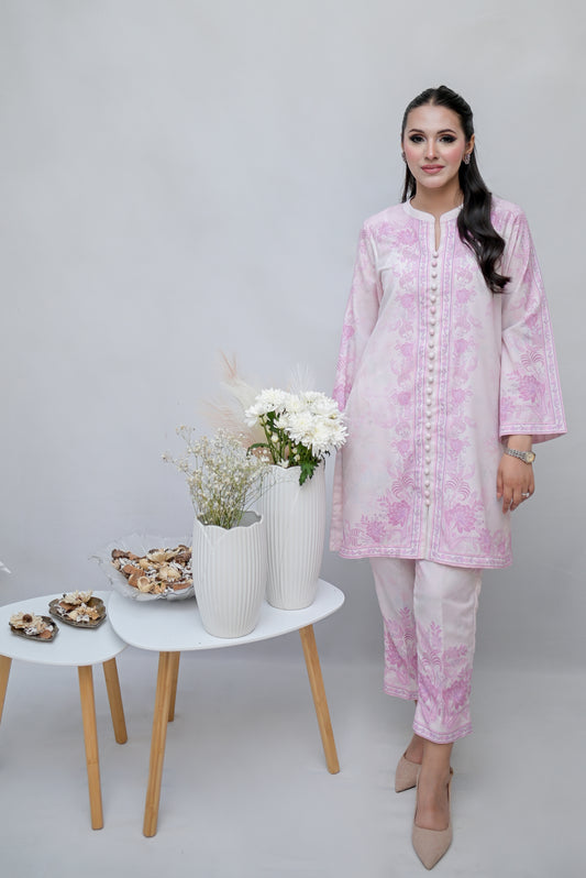 Nova – Powder Pink 2 piece Printed Pret