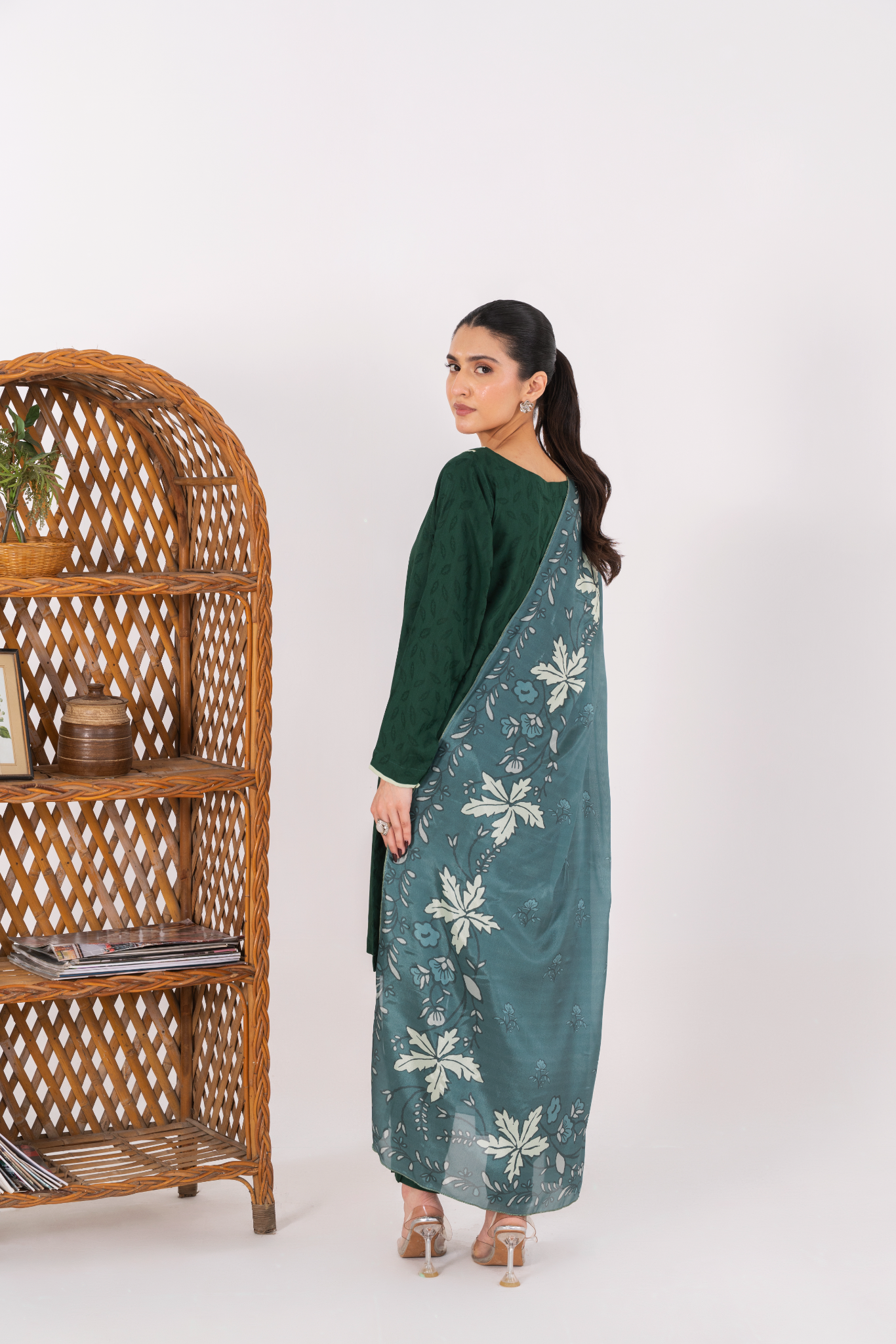 ZURAY - Forest Green Jacquard (AM032)