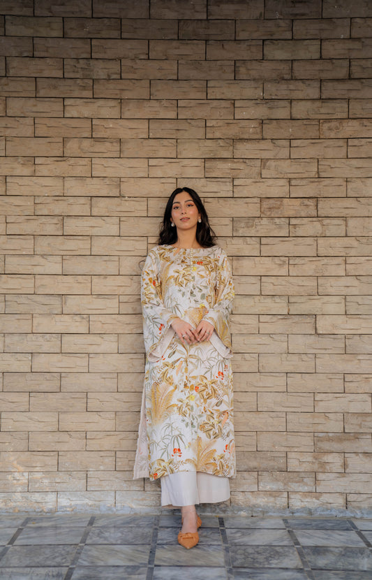 “Elura” – Ivory 2 piece Printed Pret