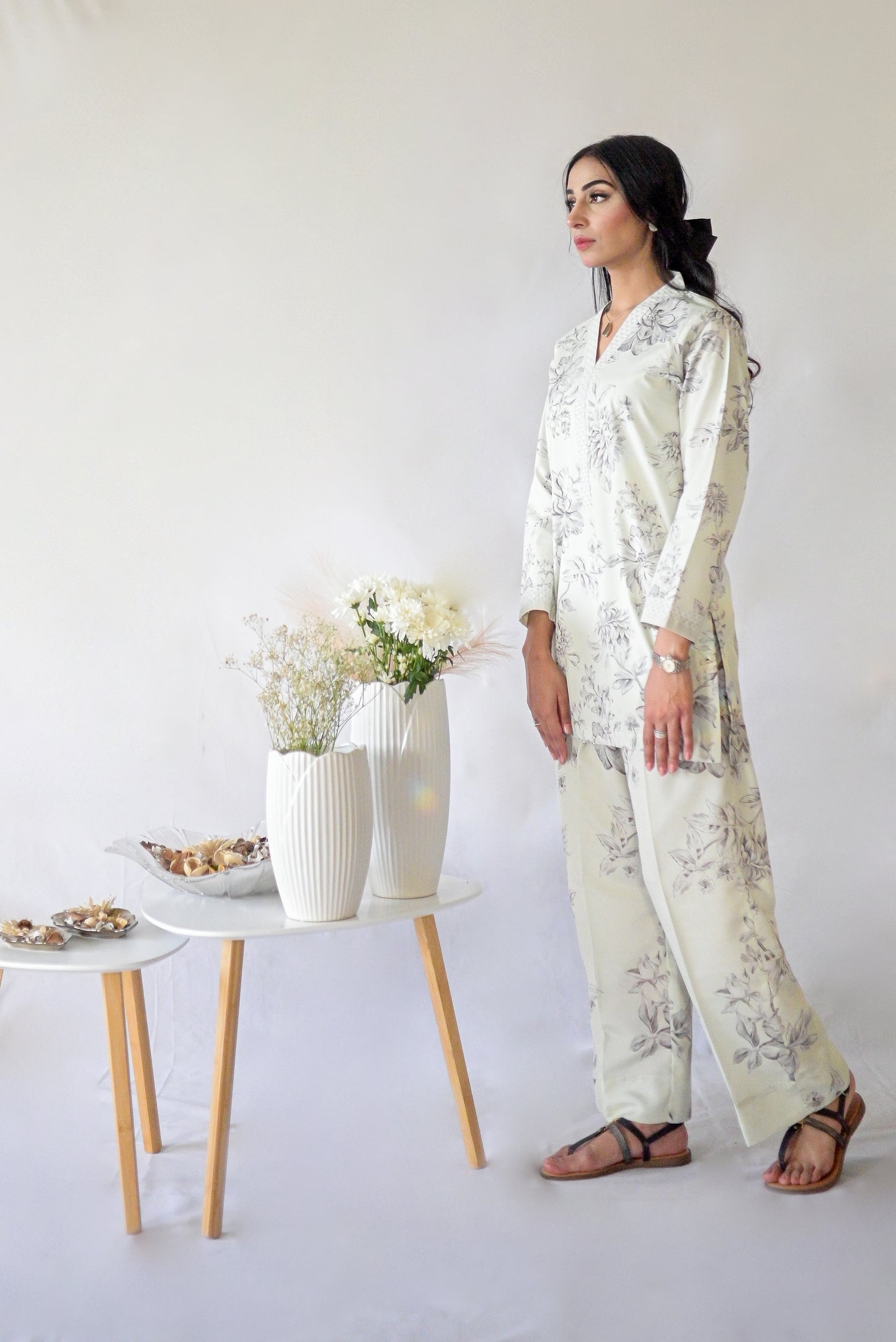 Sylva – Ivory 2 Piece Printed Pret